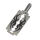 Stainless Steel Pendant – Razor Blade Motif with Spider