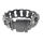 Edelstahl Panzerarmband schwarz