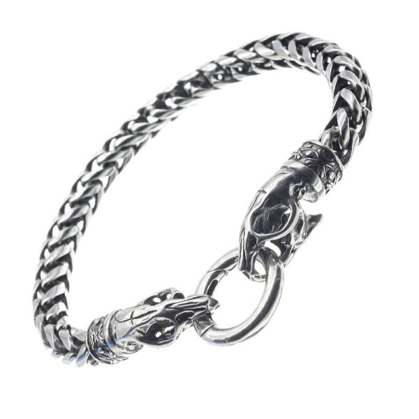 Stainless Steel Bracelet with Clipring