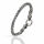 Edelstahlarmband mit  Clipring 21cm