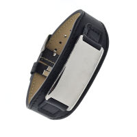 Leather Bracelet with Engraving Plate