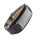 Lederarmband mit Gravurplatte - Braun/Stahl