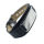 Lederarmband mit Gravurplatte - Schwarz/Stahl