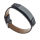 Leather Bracelet with Engraving Plate - Brown/PVD-Black
