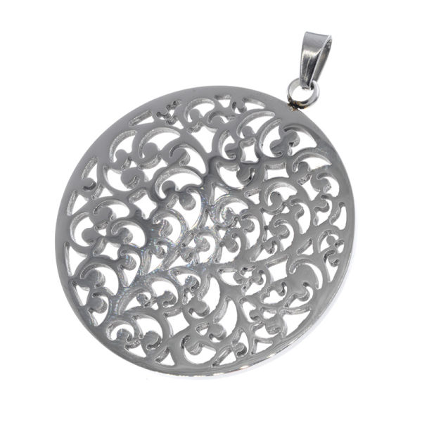 Stainless steel pendant - flower of life in different variations and sizes