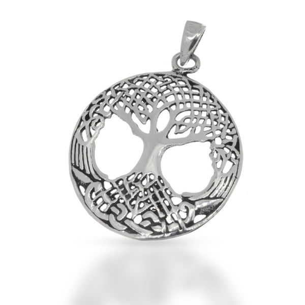 925 Sterling Silberanhänger - Yggdrasil aus 925 Sterling Silber