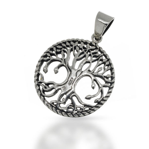 925 Sterling Silberanhänger - Weltenbaum "Yggdrasil"