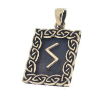 Bronzeanhänger Rune S - Sowilo
