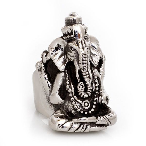Edelstahlring Ganesha 60 (19,1 Ø) 9,1 US