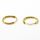 925 Sterling Silber Creole vergoldet 12mm 1,2mm