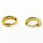 925 Sterling Silber Creole vergoldet 10mm 1,2mm