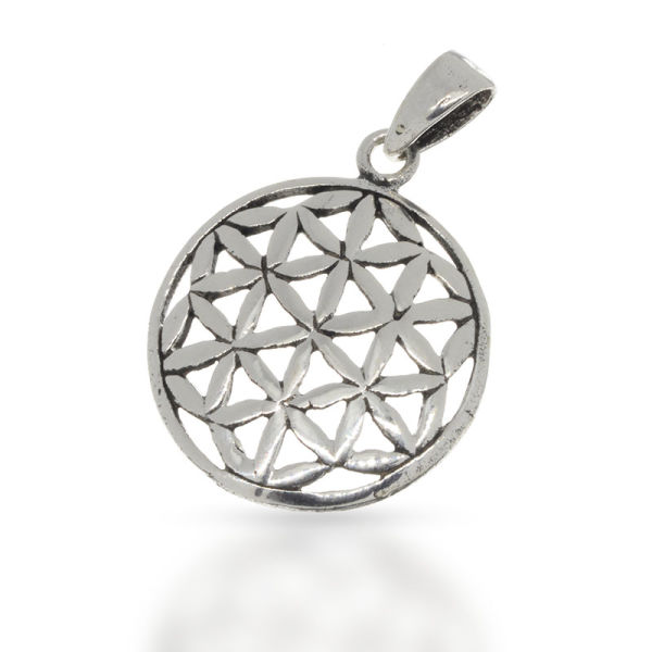 Silver pendant flower of life "Thorgunna"