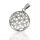Flower of Life Pendant with Broad Petal Lines in 925 Sterling Silver
