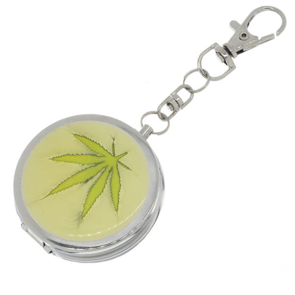 Taschenaschenbecher Hanfblatt light