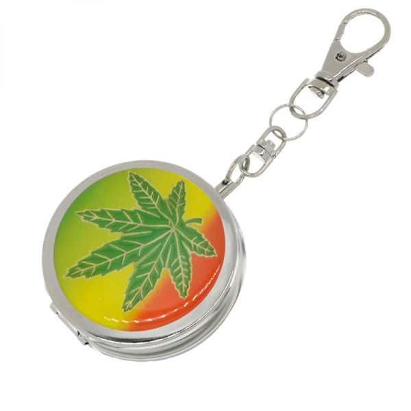 Pocket ashtray Hemp leaf