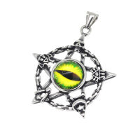 Stainless Steel Pendant – Dragon Eye in an Open...