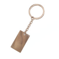 Stainless Steel Keychain with Engraving Plate