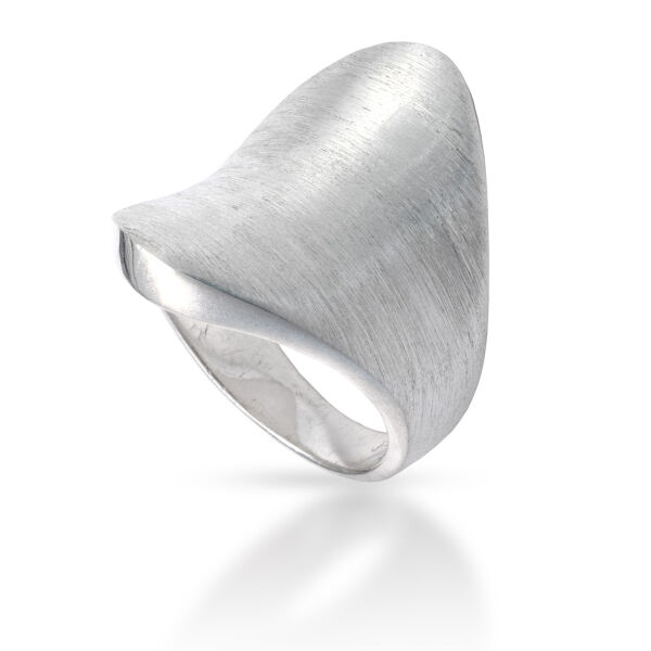 925 Sterling Silberring - Mattiert 61 (19,4 Ø) 9,5 US