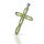 925 Sterling Silberanhänger - Kreuz mit Cubik...