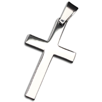 Edelstahlanhänger - Kreuz Stahl
