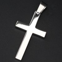 Edelstahlanhänger - Kreuz Stahl