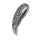 Stainless Steel Pendant – Eagle Wing with Bold Feather Relief