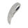 Stainless Steel Pendant – Eagle Wing with Bold Feather Relief – 39 mm, steel-coloured