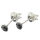 Silberohrstecker - Yin und Yang 3mm