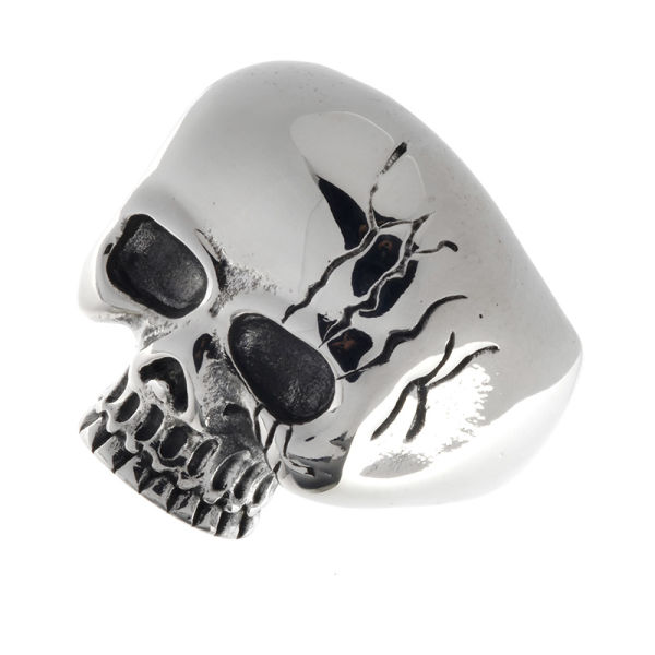 Edelstahlring/Totenkopf 56- US-7