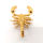 Edelstahlanhänger Skorpion gold