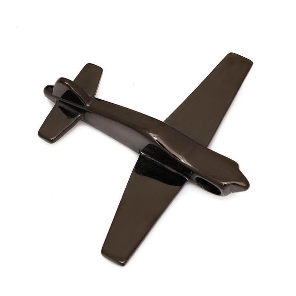 Edelstahlanhänger - Flugzeug Stahl