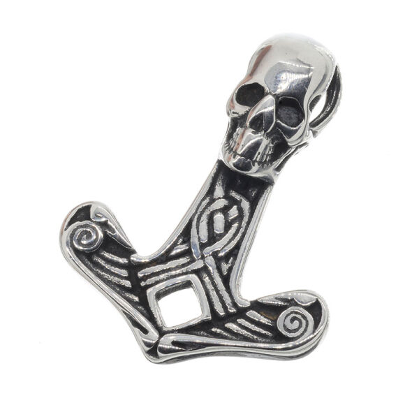 Edelstahlanhänger - Thor´s Hammer "Schädel"
