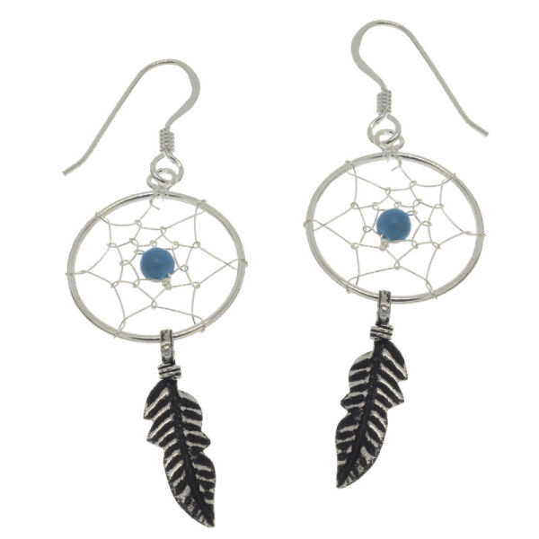 Silver earrings dreamcatcher