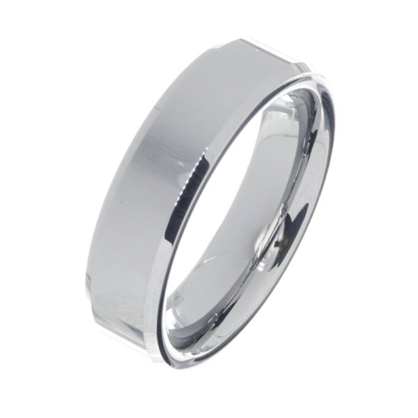 Wolframring/Trapezring poliert 70 (22,2 Ø) 13 US