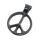 Stainless Steel Pendant - Peace Sign with Star