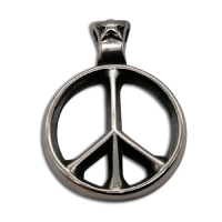 Edelstahlanhänger - Peace Stahl