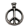 Edelstahlanhänger - Peace Stahl