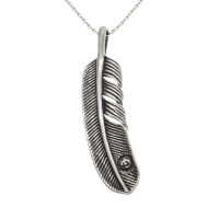 Stainless Steel Pendant - Feather