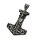 Stainless Steel Pendant – Haeva Thor’s Hammer with Warrior Face