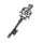 Stainless Steel Pendant – Ornamental Key with Dark Relief