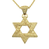 Stainless steel pendant "Star of David" 12-