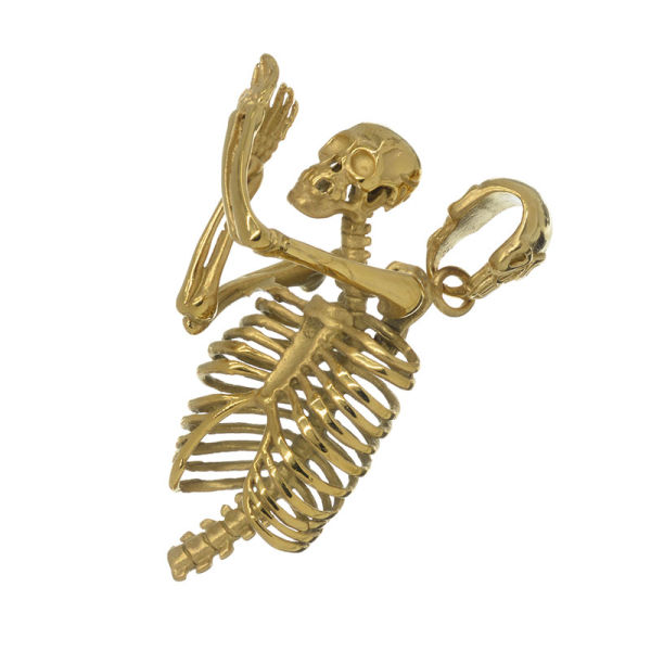 Stainless steel pendant - skeleton