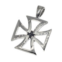 Stainless steel pendant - Iron cross
