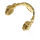 Edelstahlanhänger - Kopfhörer Gold