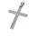 Edelstahlanhänger - Kreuz mit "Vater unser" portugiesisch