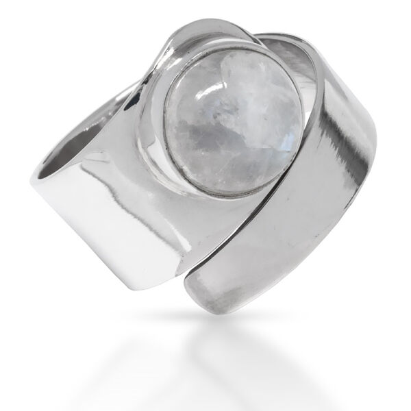 925 Sterling Silberring - Mondstein 70 (22,5 Ø) 13 US