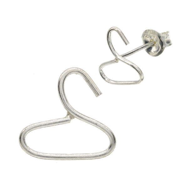 Silver Stud Earrings - Hoop