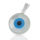 925 Sterling Silberanhänger - Nazar Boncuk "Blue eye"  15 mm