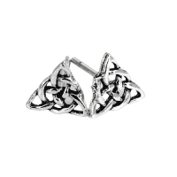 Silberohrstecker - Keltischer Trinity Knoten Dreieck Triqueta