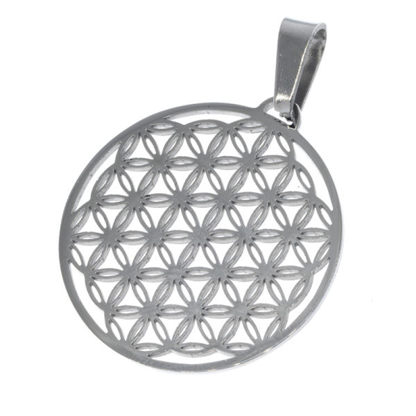 Stainless steel pendant - Flower of life